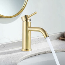 Luxuriöser, korrosionsbeständiger Waschtischhahn mit mehrschichtiger Beschichtung und Luftsprudler für sanfteren Wasserfluss, weniger Spritzer und