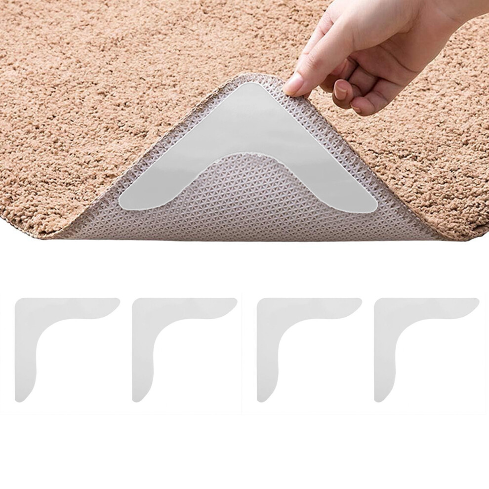 Reusable Rug Tape For Hardwood Floors, Dual Sided Adhesive Non Slip Mat Gripper Prevents Your Area Rug From Curling And Sliding, Washable And Easy To 9358999425542