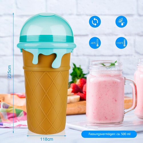Slushy Cup, η φορητή μηχανή smoothie για γρήγορη κατάψυξη, ιδανική για κόλα, γάλα και 1