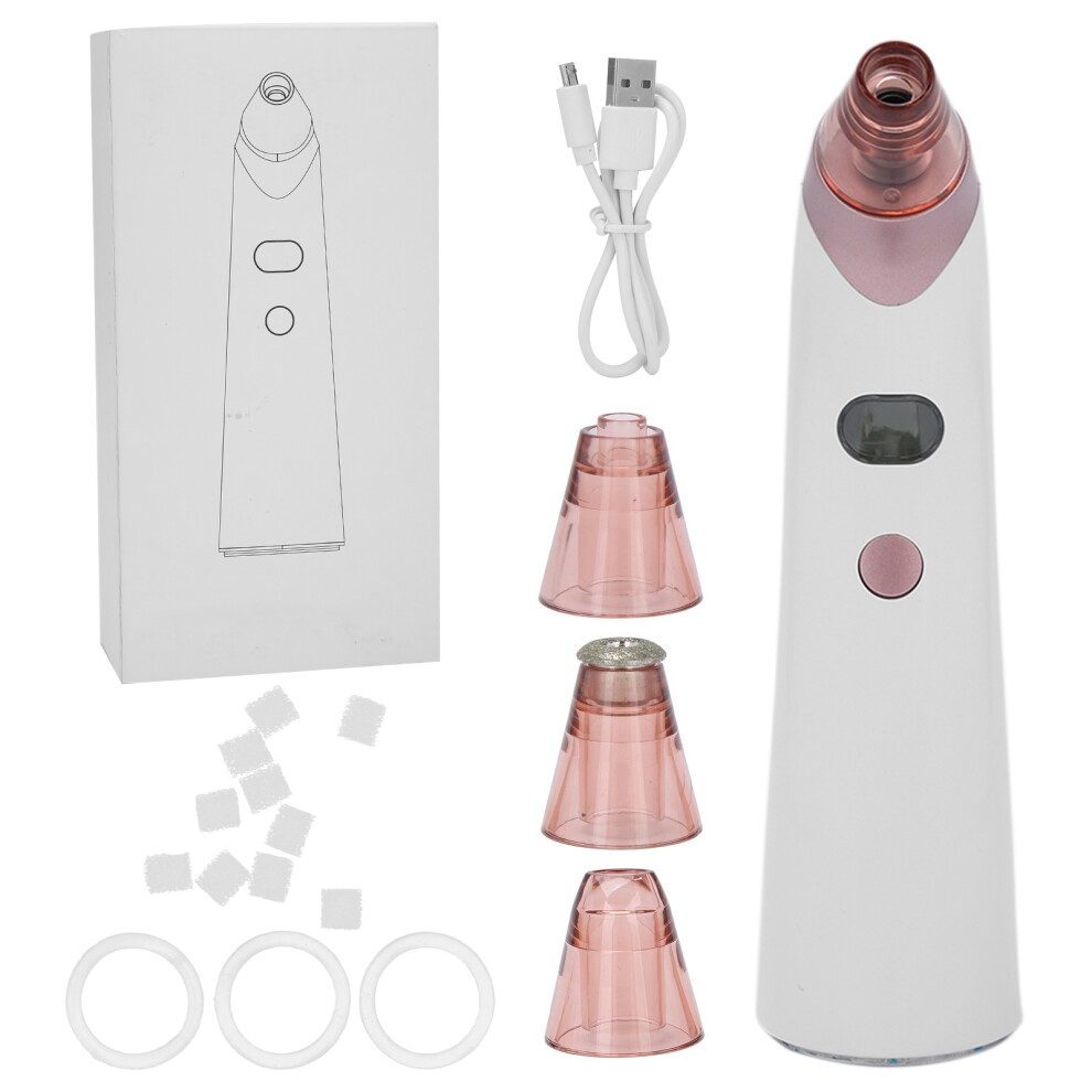Radiant Skin Pore Vacuum, Blackhead Remover with Microdermabrasion for Anti-Aging Benefits, Portable Electric Extractor with USB Rechargeable Battery