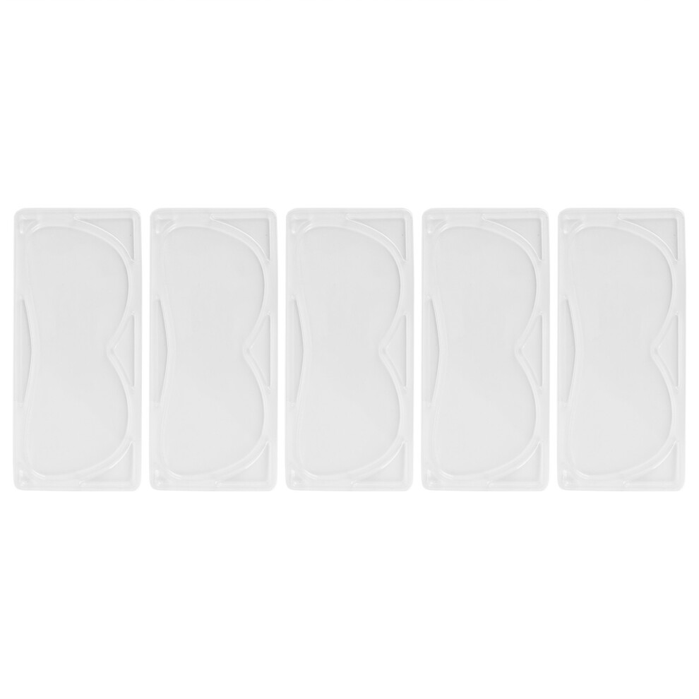 5Pcs Transparent ABS Eye Mask Mold, Reusable DIY Eye Patch Tray