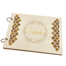Wooden Wedding Guest Book Wedding Registrys-Garland R40 page