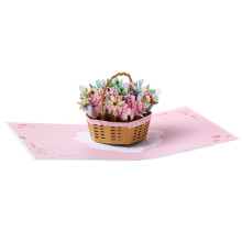 3D Flower Bouquet Popup Card,Mother Day-Three dimensional sm