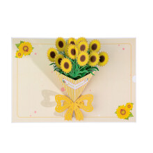 Greetings Card with Envelope 3D Colorful-Three dimensional su