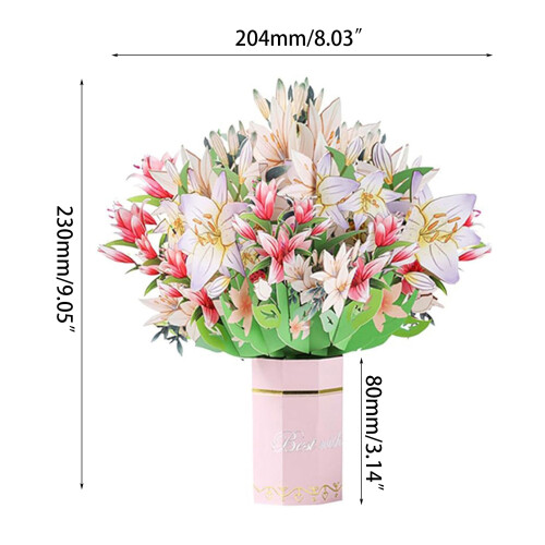 Greetings Card with Envelope 3D Colorful-Three dimensional su 1