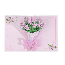 Flower Bouquet Popup Card Popup Flower-three dimensional li