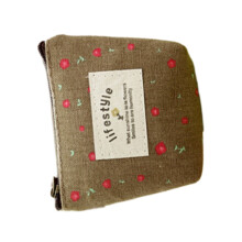 Sturdy Coin Purses Print Zippered Wallet Coin Purse-brown