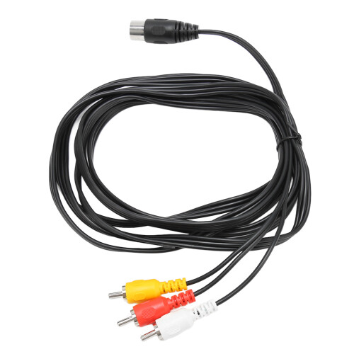 Καλώδιο αντικατάστασης Sega Genesis με προσαρμογείς Din8Pin σε RCA, επινικελωμένες 2