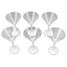 Stevige, herbruikbare cocktailglazen (BPA-vrij), transparante plastic martiniglazen, ideaal voor bruiloften en feesten. Elegant servies in