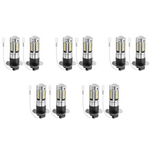 10 Stücke H3 Super Hell LED Nebel Antrieb DRL Glüh Birnen Kit 6000K Weiß