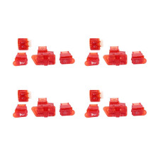 4X Motorrad Hupen Schalter Taste Wenden Signal Blinker Schalter Taste Start Taste für DIO ZX AF27 AF28 AF34 AF35 Rot