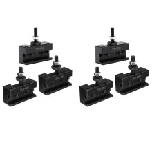 6 Peças Suporte de Troca Rápida de Ferramenta Girando um Lâmina de SeparaçãO Do Torno, 4 Peças 250-001 e 2 Peça 250-002