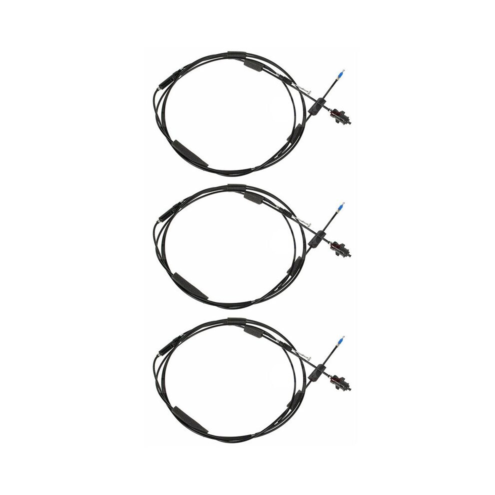 3X Car Trunk Lid-Release Cable Fuel Lid Opener Release Cable For 2001-2005 74880-S5a-305 Black 6032701127278