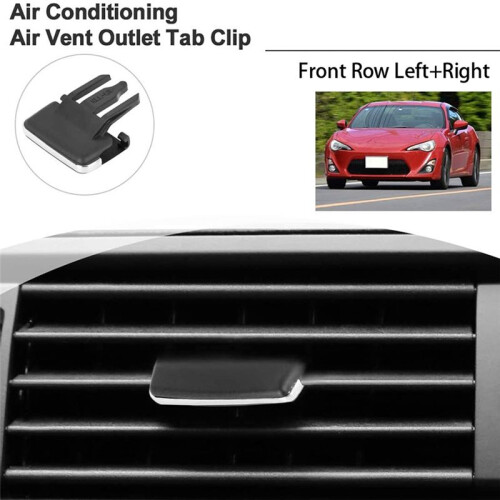 2X Front Left/Right Air Vent Outlet Tab Clips, AC Vent Adjustment Buckle Repair Kit for   2009-2013 2