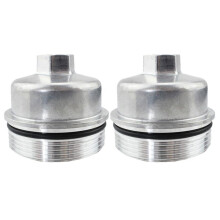 2X Tapa del Filtro del Enfriador de Aceite del Motor para Chevy Cruze Aveo Sonic Trax Astra Zafira 55353325 55593189 5650963