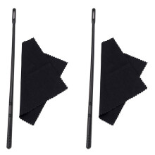 2X Woodwind Instruments Accessory Cleaning-Sticks for Flute Cleaning Rod with Cloth for Flute Flute Cleaning Kit