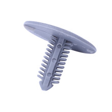 60 Pieces Gray Plastic Mat Against Vehicle Model Clips 7mm x 16mm x 24mm