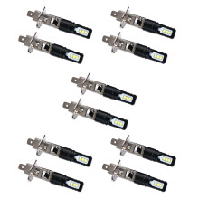 10X H1 6000K Super Bright White 6000LM DRL LED Headlight Bulb Kit High-
