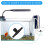 60 Pieces 2-Port Fish Tank Valve Plastic Air Pump Control Valve Aquarium T-Shaped Control Valve 4