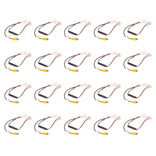 20X 4 Pin Car Reverse Camera Retention Wiring Harness Cable Plug Adapter Connector Fit for