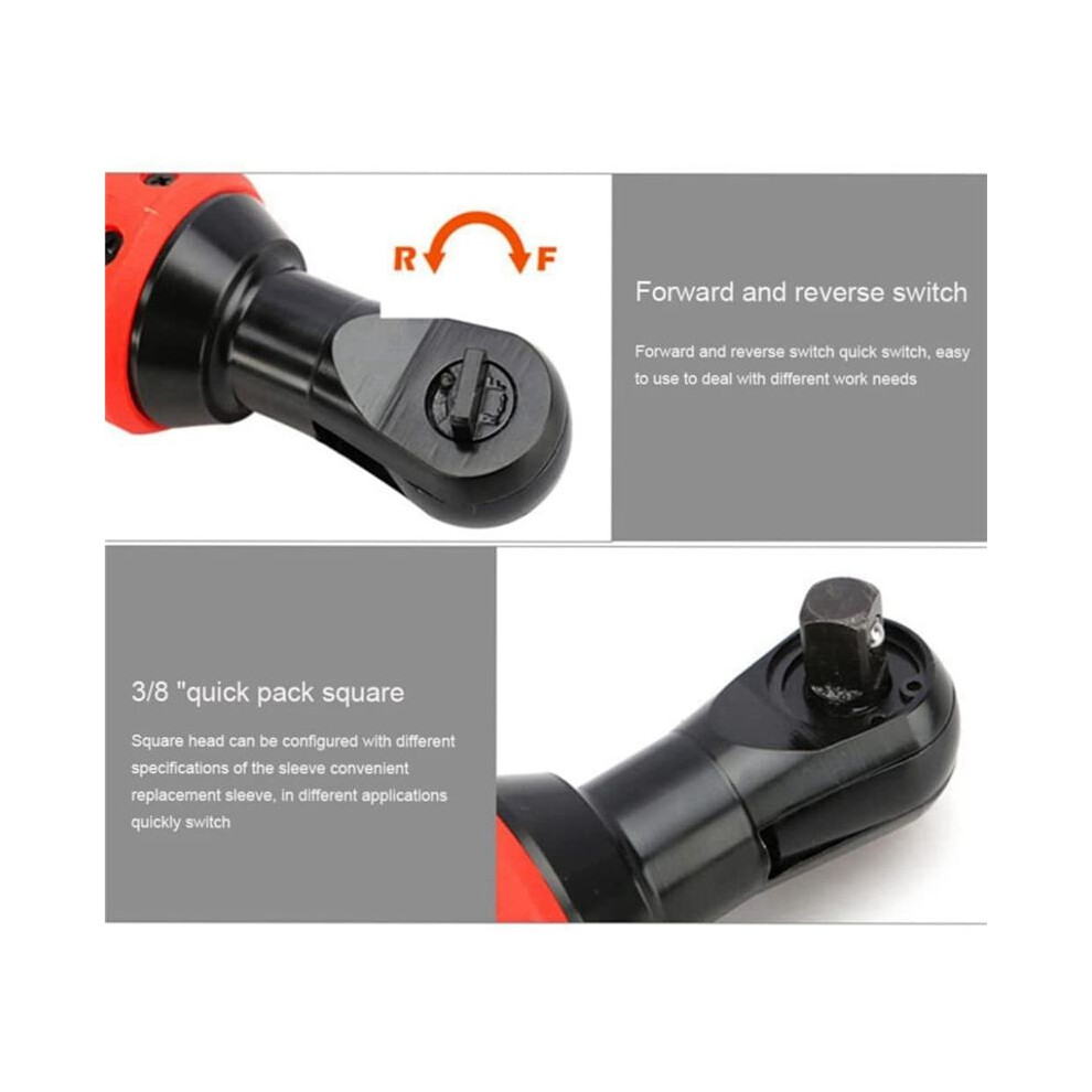 2X Ratchet Wrench 3/8 Inch Square Drive 10Mm Heavy Duty For Electric Cordless Ratchet Wrench Industrial Grade Tool 6031635608914