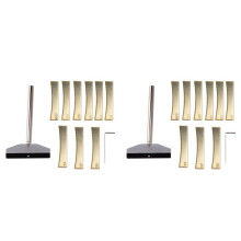 2X Elektrische Gitaar Reparatie Gereedschap Legering Fretboard Press Caul met Press Caul Inserts Muziekinstrument Accessoire - Goud
