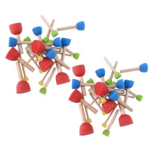 48 Set di Pinzette per Pittura A Base di Schiuma di Fiori Assortiti Foam Brush