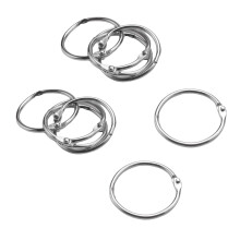 50 Pezzi di Metallo 1.2Pollice Loose Leaf Anelli Binder Portachiavi per Scrapbooking Libro