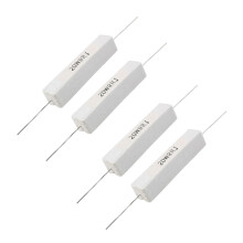 4 Stueck Drahtgewickelt Keramik Zement-Widerstaende 8 Ohm 20W 5%