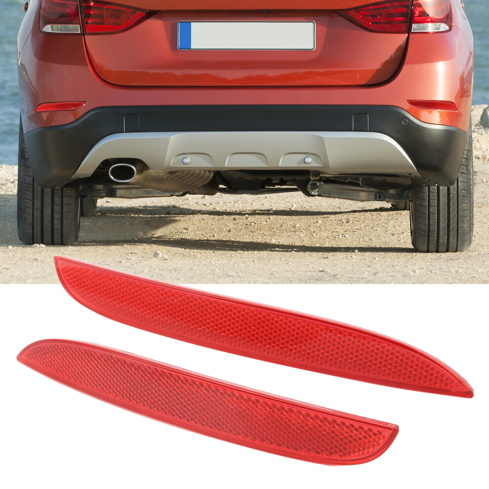 Bmw E84 X1 Rear Bumper Reflectors Tail Receiver Left & Right Set Red 5081371245004