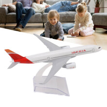 330 Alloy Airplane Model Decoration Toy with Stand, 16.1 x 15.2cm