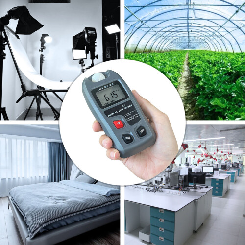 Compact Digital Lux Illuminometer 0.1-200000lx Easy Carrying LCD 2