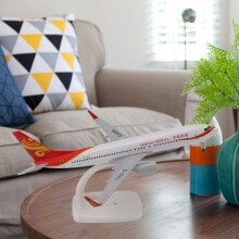 737 Scale Model Airplane Toy with Wheels Suitable for Table & Desk Decor 15 in