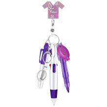 Multi Functional Nurse Accessory Set with Pen Light-Purple