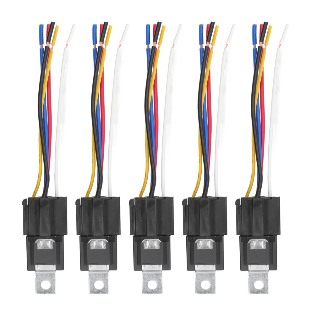 5Pcs Automotive Relais 12V 40A 5 Pin 5 Draht