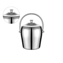 Seau à glace pratique en métal, adapté aux fêtes et aux-petit