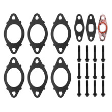 Exhaust Manifold Gasket with Bolts Metal Alloy 8.3L 8.9L For Cummins