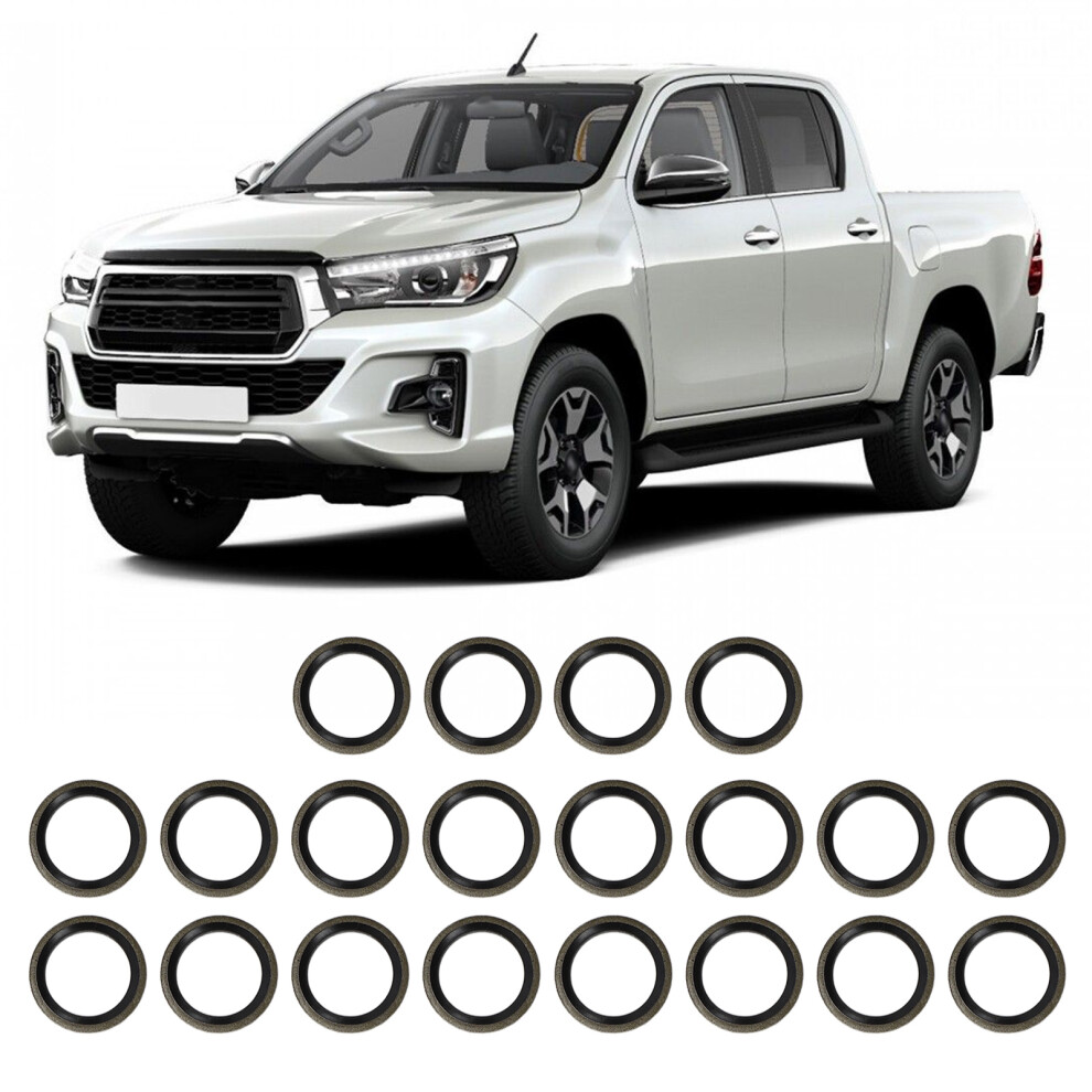 20Pcs 14Mm Fuel Sealing Gaskets For Dodge Ram 5.9L & 6.7L, Leak Proof 7901371247328