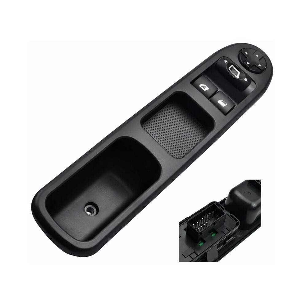 Master Power Wing Mirror Window Switch, Compatible With Peugeot 207 2007-2014 Citroen C3 Picasso, Replacement Oem Number 6554Qc, Abs Material 9169997289537