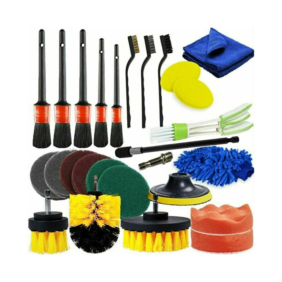 Power Scrubber For Upholstery Carpet Cleaner, Quick Change Shaft For Soft Bristles, Tile Grout Cleaner Offering Tight Space Access, Enhanced Deep 9482726505297