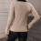 Γυναικείο Casual Knit Top, Πουλόβερ με V λαιμόκοψη και ριμπ ύφανση, Άνετο, Αναπνεύσιμο 4