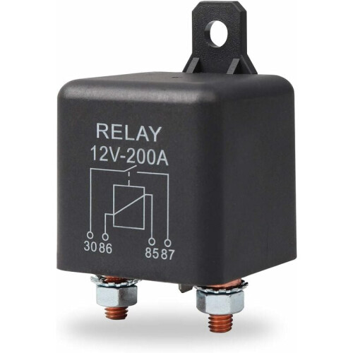 Module relais haute performance pour systèmes de véhicules, relais SPST à câblage facile et conception de précision, unité de commande 12 V 200 1