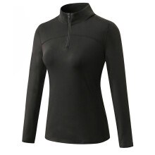 Pullover Performance con cerniera a un quarto per donna, design con cerniera a 1/4, tessuto traspirante ad asciugatura rapida, pile termico a maniche
