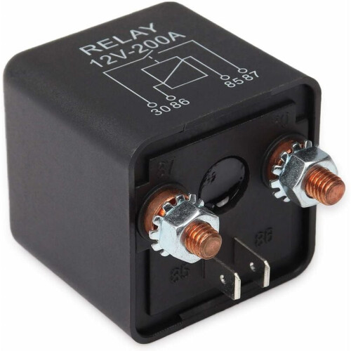 Module relais haute performance pour systèmes de véhicules, relais SPST à câblage facile et conception de précision, unité de commande 12 V 200 2