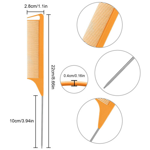Επαγγελματικά εργαλεία styling μαλλιών, ανθεκτικά στη θερμότητα και τα χημικά, χτένα 1