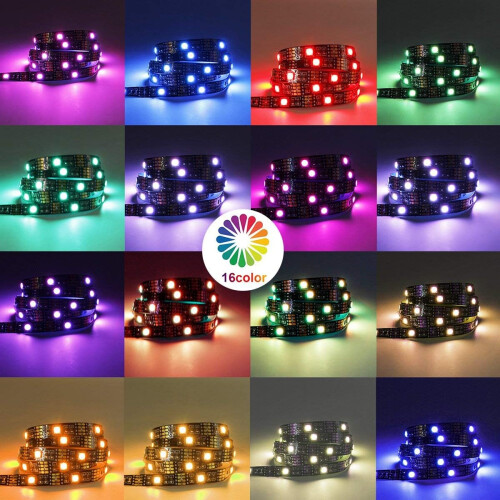 Λωρίδες LED για Smart TV 40-60 ιντσών, Αναβαθμισμένη έκδοση φωτισμού περιβάλλοντος με 2