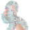 Γιρλάντα από πετρόλ που αντανακλά το φως, προσιτή διακόσμηση γάμου και γενεθλίων 1