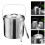 Ice Bucket with Handle Double Layer Insulation Ice Bucket with 2