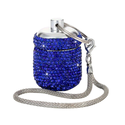 Conteneurs de pilules imperméables élégants,-Bleu roi