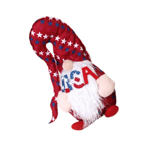 Memorials Day Decorations Patriotics Gnome for Independence-Red